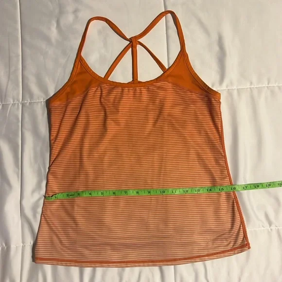 Women Orange Stripe Orangetheory Tank - Picture 2 of 4